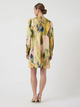 YAS Skyra mekko - vaalea kuvioitu - juhlamekot - naisten juhlavaatteet - muoti - pukeutuminen - lifestylemyymälä - IHANA Store