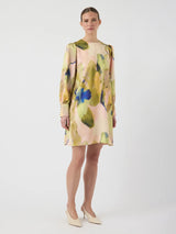 YAS Skyra mekko - vaalea kuvioitu - juhlamekot - naisten juhlavaatteet - muoti - pukeutuminen - lifestylemyymälä - IHANA Store