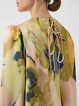 YAS Skyra mekko - vaalea kuvioitu - juhlamekot - naisten juhlavaatteet - muoti - pukeutuminen - lifestylemyymälä - IHANA Store