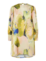 YAS Skyra mekko - vaalea kuvioitu - juhlamekot - naisten juhlavaatteet - muoti - pukeutuminen - lifestylemyymälä - IHANA Store