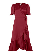 YAS Thea kietaisumekko - punainen - mekot ja tunikat - juhlamekot - Naisten vaatteet - IHANA Store - lifestylemyymälä