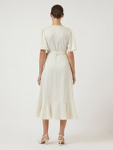 YAS Thea kietaisumekko - valkoinen - mekot ja tunikat - juhlamekot - Naisten vaatteet - IHANA Store - lifestylemyymälä - kotimainen verkkokauppa