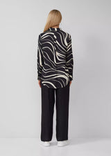 s.Oliver kauluspaita kuvioitu - musta kuvioitu - naisten paitapuserot - naisten vaatteet - muoti - lifestyle - IHANA Store