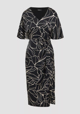 s.Oliver mekko - musta-kuvioitu - naisten muoti - pukeutuminen - lifestyle - IHANA Store