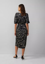 s.Oliver mekko - musta-kuvioitu - naisten muoti - pukeutuminen - lifestyle - IHANA Store