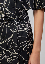 s.Oliver mekko - musta-kuvioitu - naisten muoti - pukeutuminen - lifestyle - IHANA Store