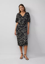 s.Oliver mekko - musta-kuvioitu - naisten muoti - pukeutuminen - lifestyle - IHANA Store