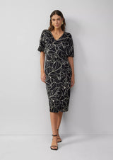 s.Oliver mekko - musta-kuvioitu - naisten muoti - pukeutuminen - lifestyle - IHANA Store