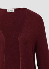 s.Oliver neuletakki - viininpunainen - neuletakki - naisten vaatteet - IHANA Store - lifestylemyymälä - kotimainen verkkokauppa