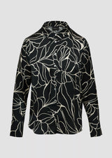 s.Oliver paitapusero - musta kuvioitu - naisten muoti - viskoosipaidat - pukeutuminen - lifestyle - IHANA Store