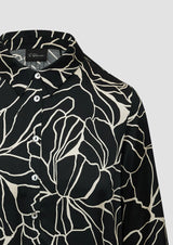 s.Oliver paitapusero - musta kuvioitu - naisten muoti - viskoosipaidat - pukeutuminen - lifestyle - IHANA Store