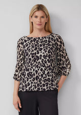 s.Oliver pliseepusero - leokuosi - naisten paidat - plisee - muoti - lifestyle - IHANA Store