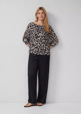 s.Oliver pliseepusero - leokuosi - naisten paidat - plisee - muoti - lifestyle - IHANA Store