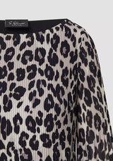 s.Oliver pliseepusero - leokuosi - naisten paidat - plisee - muoti - lifestyle - IHANA Store