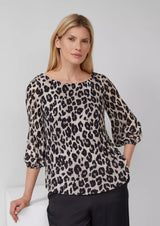 s.Oliver pliseepusero - leokuosi - naisten paidat - plisee - muoti - lifestyle - IHANA Store