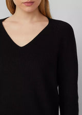 s.Oliver puuvillaneule - musta - naisten neuleet - villaton neule - yläosat - lifestylemyymälä - IHANA Store