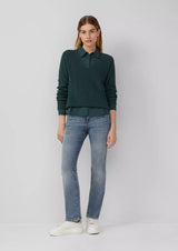 s.Oliver puuvillaneule - vihreä - naisten neuleet - villaton neule - yläosat - lifestylemyymälä - IHANA Store