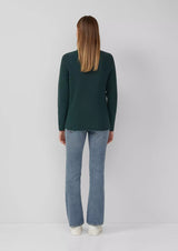 s.Oliver puuvillaneule - vihreä - naisten neuleet - villaton neule - yläosat - lifestylemyymälä - IHANA Store