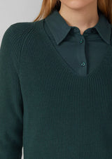 s.Oliver puuvillaneule - vihreä - naisten neuleet - villaton neule - yläosat - lifestylemyymälä - IHANA Store