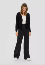 s.Oliver neuletakki - musta - lyhyt neuletakki - naisten vaatteet - IHANA Store - lifestylemyymälä - kotimainen verkkokauppa