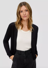 s.Oliver neuletakki - musta - lyhyt neuletakki - naisten vaatteet - IHANA Store - lifestylemyymälä - kotimainen verkkokauppa