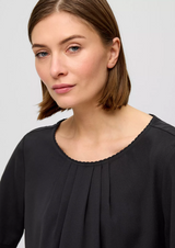 s.Oliver t-paita - musta - lyhythihainen pusero - naisten vaatteet - IHANA Store - lifestylemyymälä - verkkokauppa