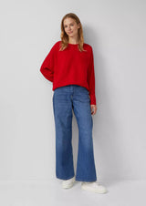 s.Oliver neule - punainen - viskoosineule - Naisten vaatteet - yläosa - muoti - IHANA Store