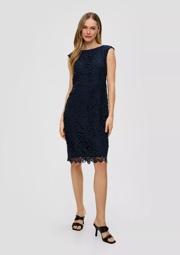 s.Oliver mekko - sininen - pitsimekko - kotelomekko - naisten vaatteet - IHANA Store - lifestylemyymälä - kotimainen verkkokauppa