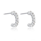 By Jolima Chrystal Mini korvakorut - hopea - korukivi - naisten korut - juhla - IHANA Store - lifestylemyymälä