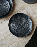 House Doctor tarjotin - musta - kuvioitu - sisustus - koti