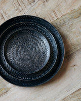 House Doctor tarjotin - musta - kuvioitu - sisustus - koti