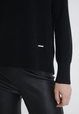 inwear lukka cashmere neule - musta - neulepaidat - neulepusero - yläosat - vaatteet