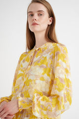 InWear Martha mekko - keltainen - kuvioitu - lyhyet mekot