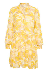 InWear Martha mekko - keltainen - kuvioitu - lyhyet mekot