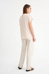 InWear Rindal t-paita - luonnonvalkoinen - naisten vaatteet - yläosat - paidat - lifestylemyymälä - IHANA Store