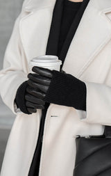 Markberg nahkakäsineet - musta - Naisten asusteet - Käsineet - IHANA Store - lifestyle