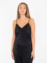 Neo Noir Elinas toppi - musta - paljettitoppi - Naisten juhlavaatteet - Naisten vaatteet - IHANA Store
