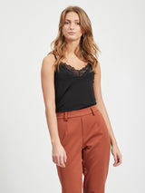 Object Leena pitsitoppi - musta - naisten vaatteet - muoti - IHANA Store - lifestyle