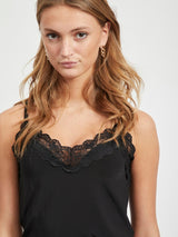 Object Leena pitsitoppi - musta - naisten vaatteet - muoti - IHANA Store - lifestyle