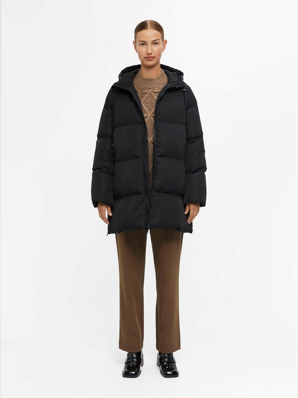 Object Louise untuvatakki - musta - naisten puolipitkät talvitakit - Naisten takit - muoti - IHANA Store - lifestylemyymälä