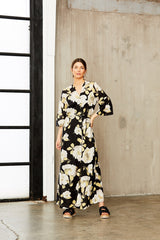 PBO (Philosophy Blues Original) Valika mekko - musta - kuvioitu - Mekot - Naisten vaatteet - IHANA Store