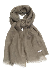 Lasessor Paola pellavahuivi - oliivi - naisten asusteet ja vaatteet - IHANA Store - lifestylemyymälä