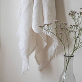 piironki saimaa pyyhe - valkoinen - vohvelipyyhe - sisustustekstiilit