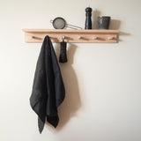 Piironki pellavapyyhe - musta - keittiöpyyhkeet - koti - sisustus