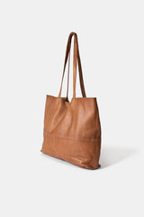 Re:Designed Marlo shopper-laukku - konjakki - Nahkalaukut - Naisten asusteet - IHANA Store - lifestyle - konjakinruskea nahkalaukku