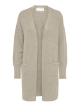 Selected Femme Lulu neuletakki - luonnonvalkoinen - pitkät neuletakit