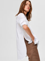 Selected Femme Fori paitapusero - valkoinen - naisten vaatteet - yläosa - kauluspaita - IHANA Store