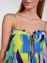 YAS Pimo mekko - frillahelmainen mekko - kuvioitu - juhlamekko - naisten vaatteet - IHANA Store - lifestylemyymälä