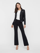 YAS Sophie nahkatakki - musta - ohuet takit - naisten takit - naisten nahkatakit - vaatteet - muoti - lifestyle - IHANA Store