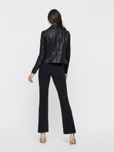 YAS Sophie nahkatakki - musta - ohuet takit - naisten takit - naisten nahkatakit - vaatteet - muoti - lifestyle - IHANA Store